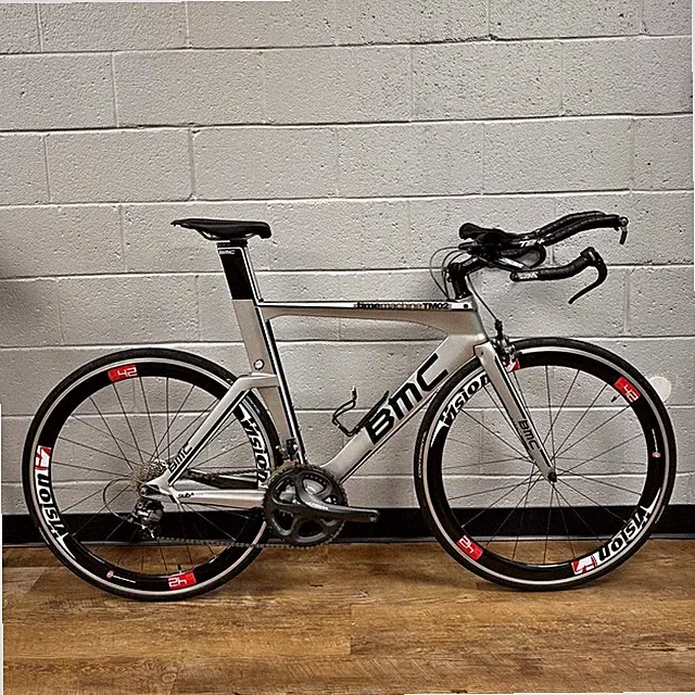 BMC Timemachine TM02 56cm Medium long size Vision wheelset carbon triathlon bike