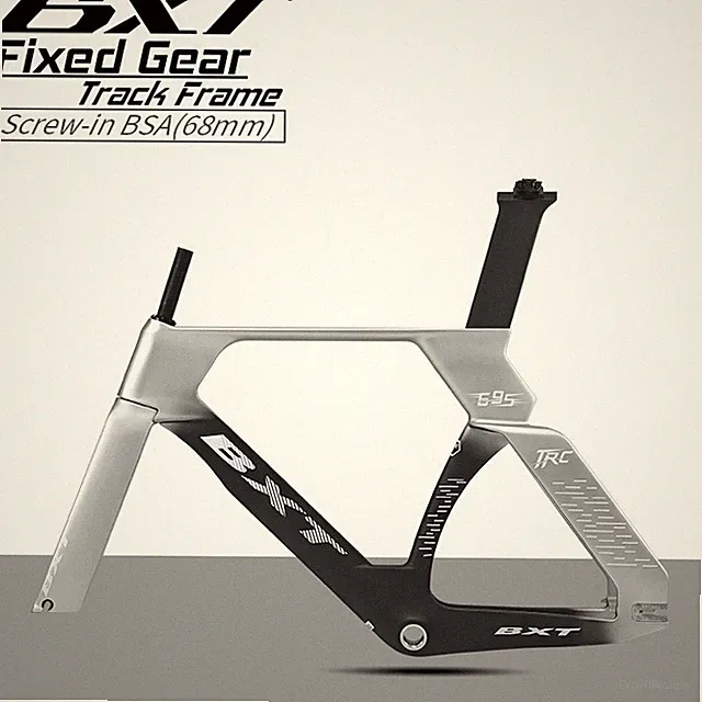 BXT New Carbon Track Bike Frameset Single Speed/Fixed Gear Racing Frame XS/S/M/L
