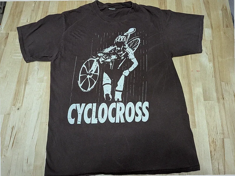 Cyclocross T-shirt M Brown Cycling Shirt