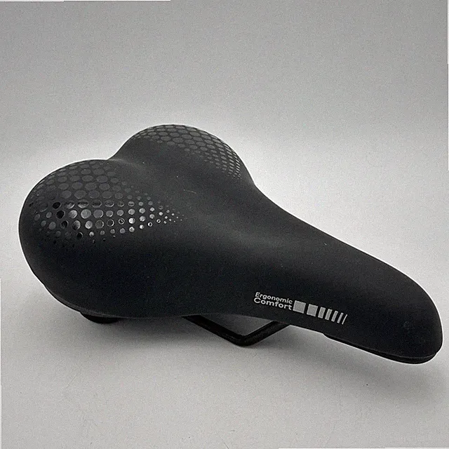 Delta Comfort Memory Foam Saddle - Shock-Absorbing, Steel Rails, Black