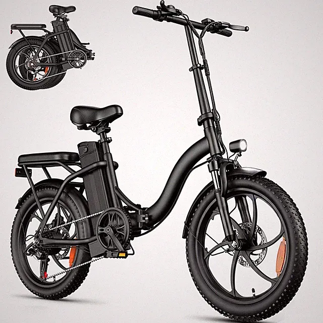 Folding Electric Bike 20"x3.0" Fat Tire Peak 750W Ebike for Adults 48V 28MPH