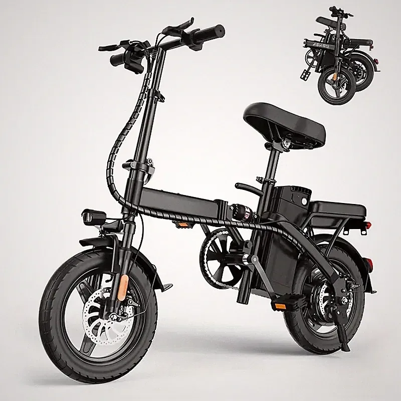 Folding Electric Bike Bicycle Ebike 48V 10AH 500W Motor Portable EBike for Adult