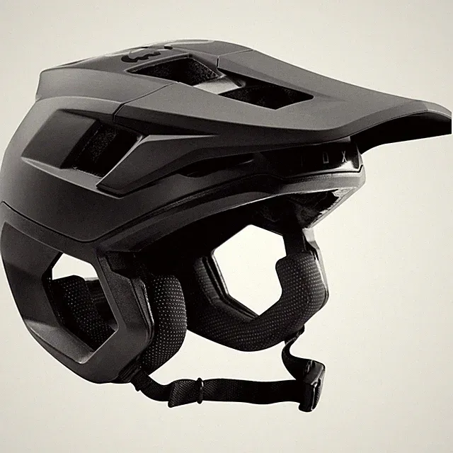 Fox Racing Dropframe Pro Downhill MTB Bicycle Helmet Flat Matte Black Medium MD