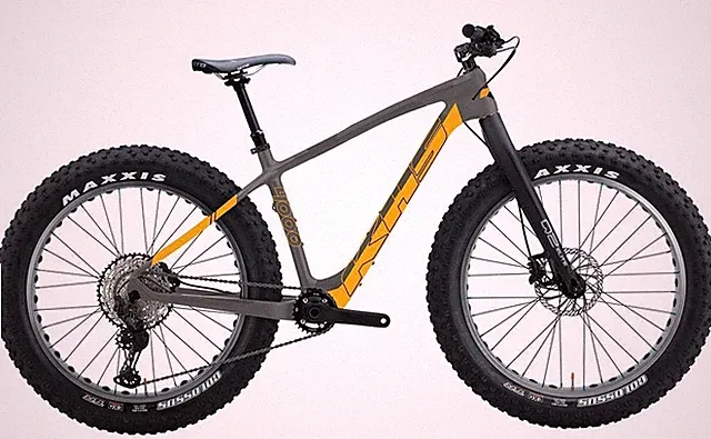 KHS 4 Season 4000 Medium 17.5 12 Deore Spd Fat Bike Carbon Frame Blem Red Fork