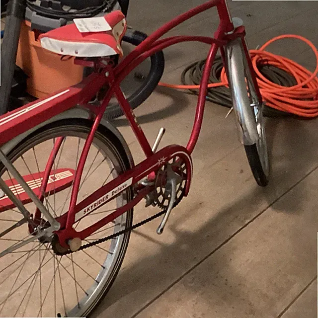 SkyRider Deluxe 26in Red Cruiser Bike 1-Speed Coaster Brake w/ Fenders