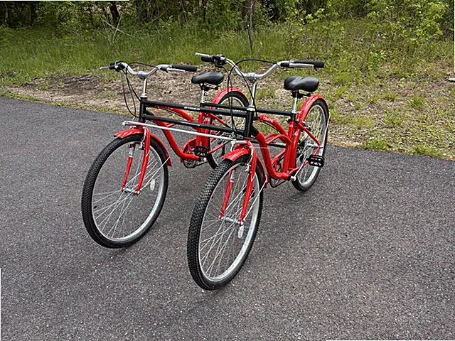The Doubler. Bike Built For Two. 7 Speed Beach Style Bike.