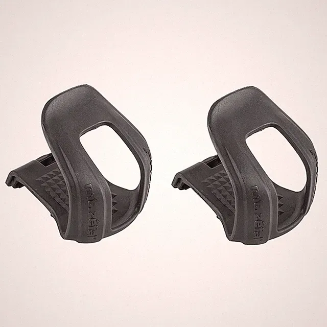 Zefal Polymer MTB Commuter Road Bike Half Bicycle Toe Clips-Black SMALL/MEDIUM